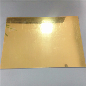 2mm Gold Color Acrylic Mirror Sheet