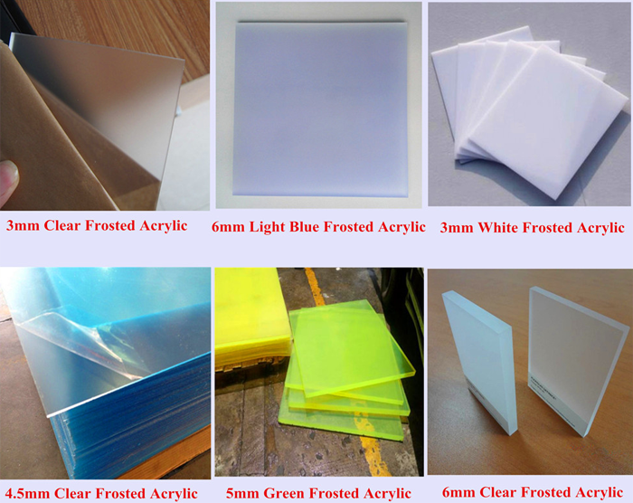 Acrylic (Frosted Clear) - Frosted One Side