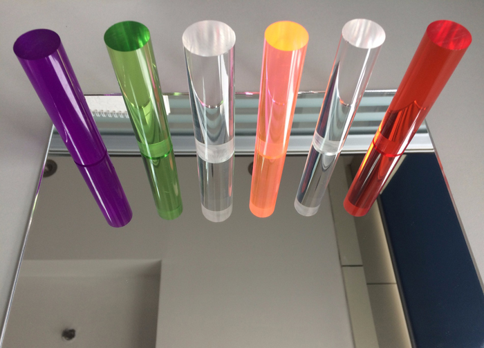 colorful acrylic rod