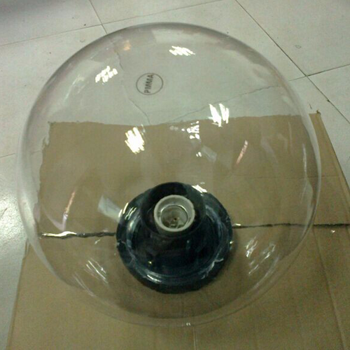 Transparent large acrylic sphere for food cover