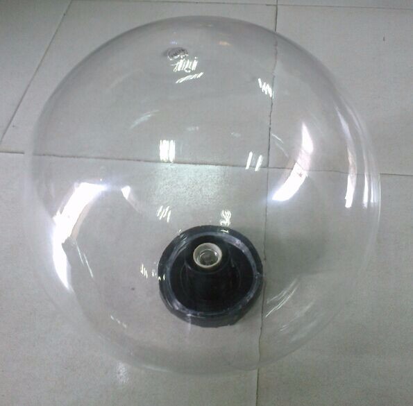 Clear acrylic globes covers light