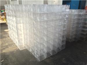 new product acrylic square clear waterproof rose flower box with drawer