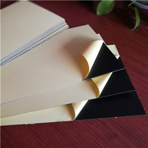 1.5mm black photo album self adhesive PVC sheet