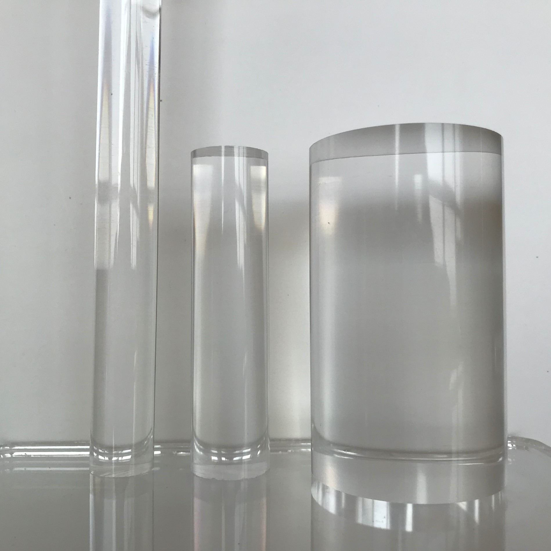 High glossy cast acrylic rod clear acrylic bar 50mm diameter