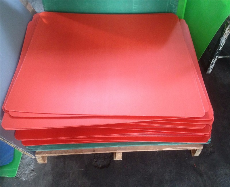 1x1m corrugated plastic coroplast tray blue color