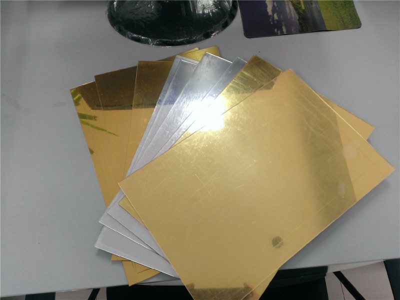 2mm 3mm gold and silver acrylic mirror sheet
