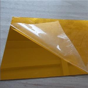 Gold color acrylic mirror sheet 2mm