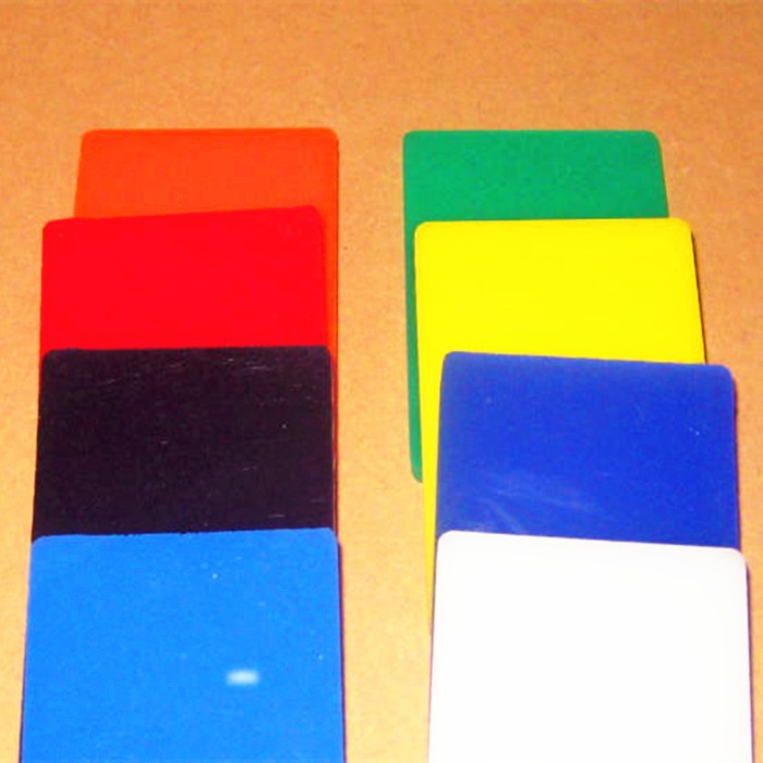 tinted color acrylic sheets 2mm and 3mm thick