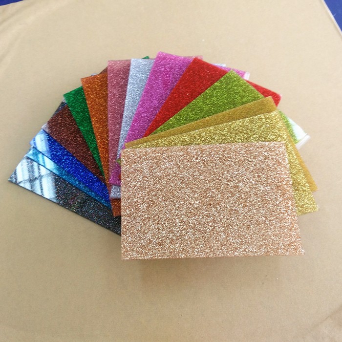 Customized Color Silver & Gold Glitter Acrylic Sheet wholesale