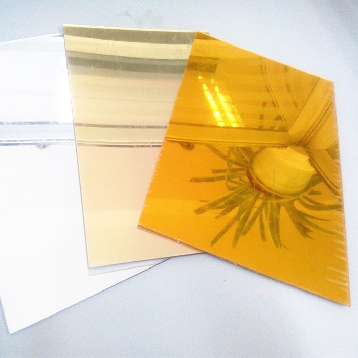 2mm Decorative silver and gold mirror acrylic sheet