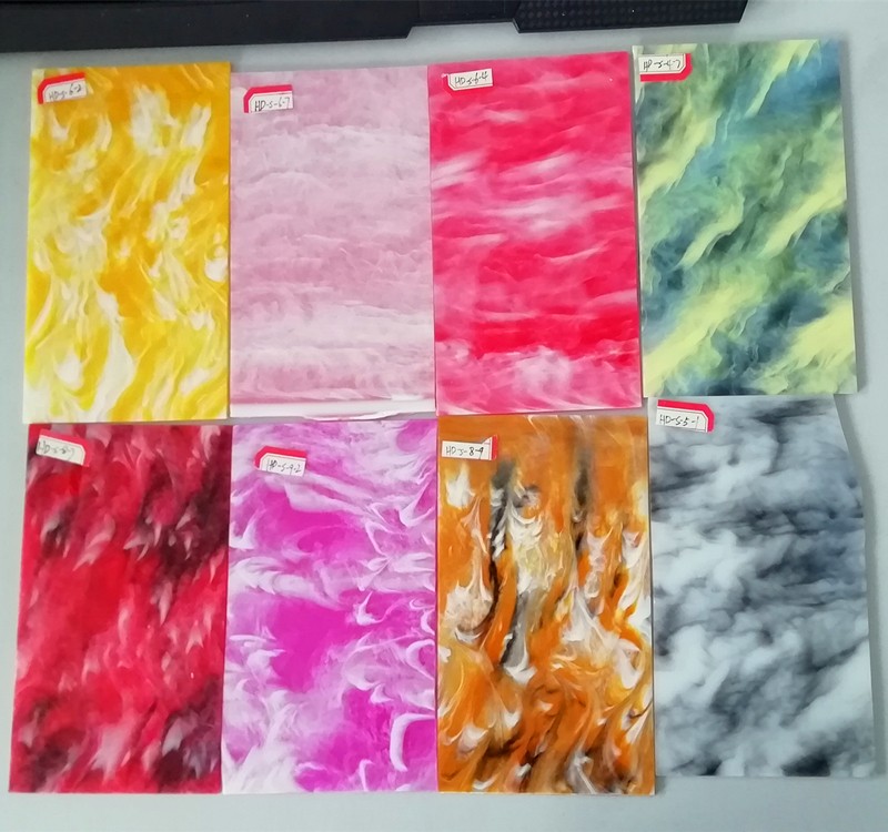 Different colors marble patterned acrylic sheet for decorations