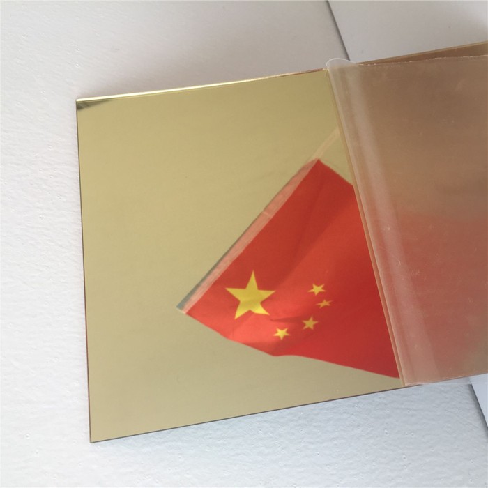 100% virgin material 2mm 3mm mirror acrylic sheet gold color