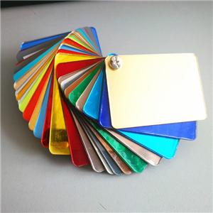 Alands China Wholesale Different Thickness Gold Silver Flexible Mirror Plastic Acrylic Sheet