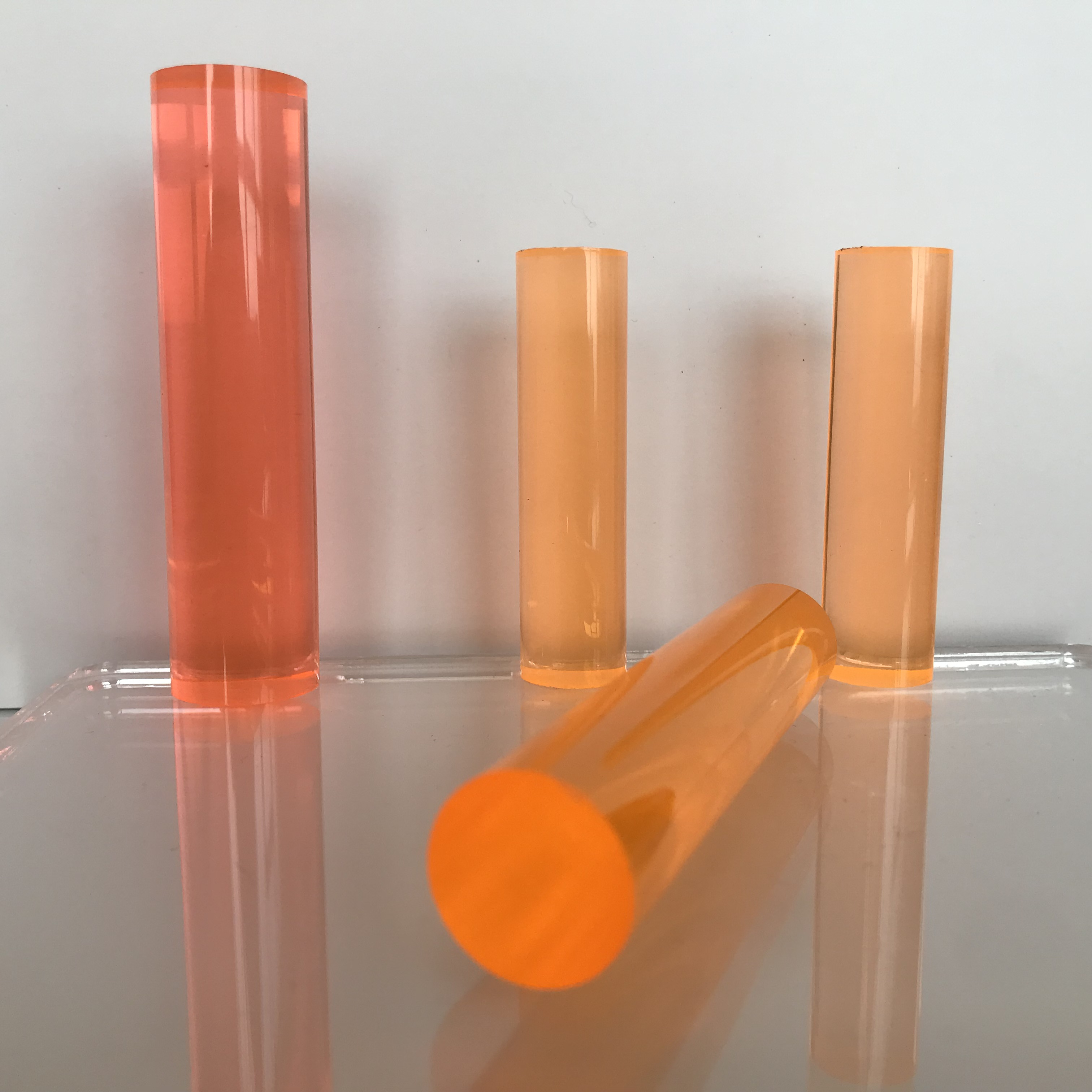 Varilla de acrílico de plástico PMMA de color para iluminación LED