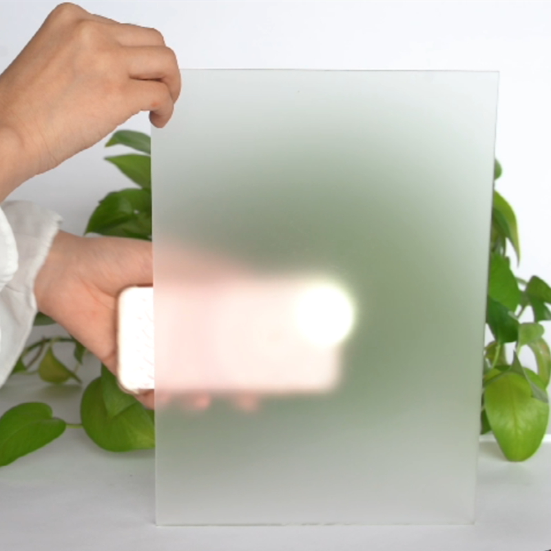 Láminas acrílicas esmeriladas transparentes de 4 mm de espesor