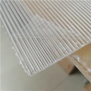 1220x2440mm clear milky white frosted 5mm Striped acrylic sheet