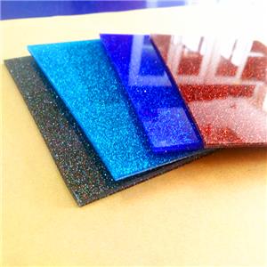 die cut acrylic glitter sheet PMMA glitter sheet
