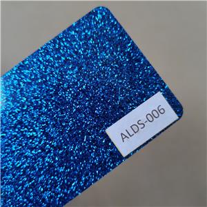 1220x2440mm 3mm Flake Blue Glitter Cast Acrylic Sheet
