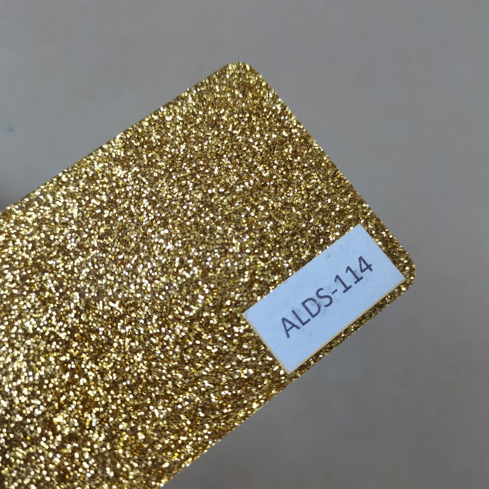 แผ่นอะครีลิคหล่อเกล็ดทองและเงิน 3mm-8mm