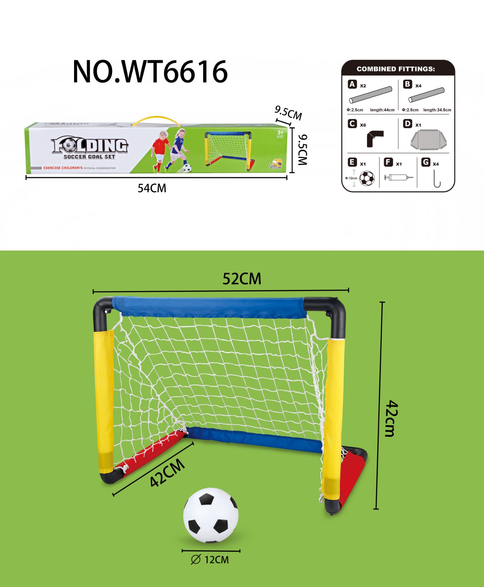 folding soccer goal set(small size)