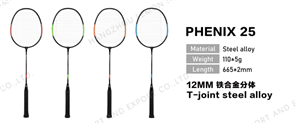 Hot sales Badminton Racket PHENIX 25