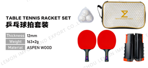 table tennis racket set