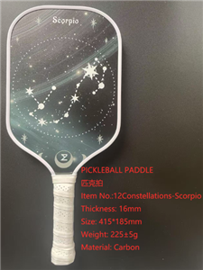 PICKLEBALL PADDLE 12 Constellations-Scorpio 16mm