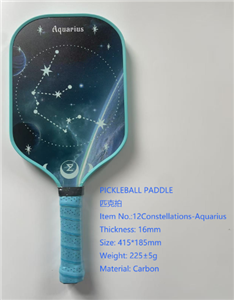 PICKLEBALL PADDLE 12 Constellations-Aquarius 16mm