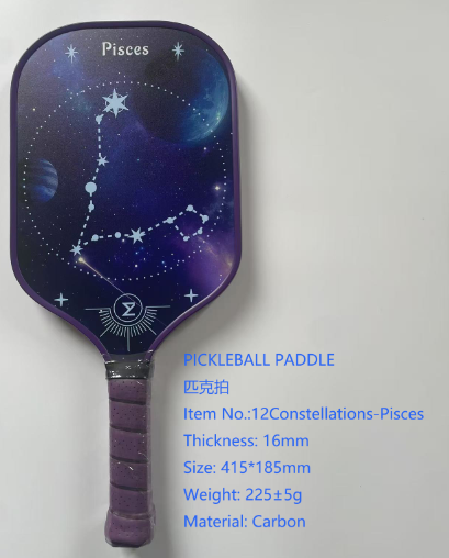 PICKLEBALL PADDLE 12 Constellations-Pisces 16mm