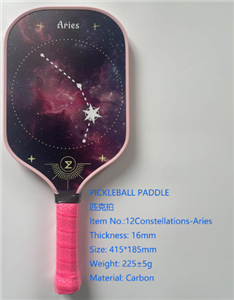 PICKLEBALL PADDLE 12 Constellations-Aries 16mm
