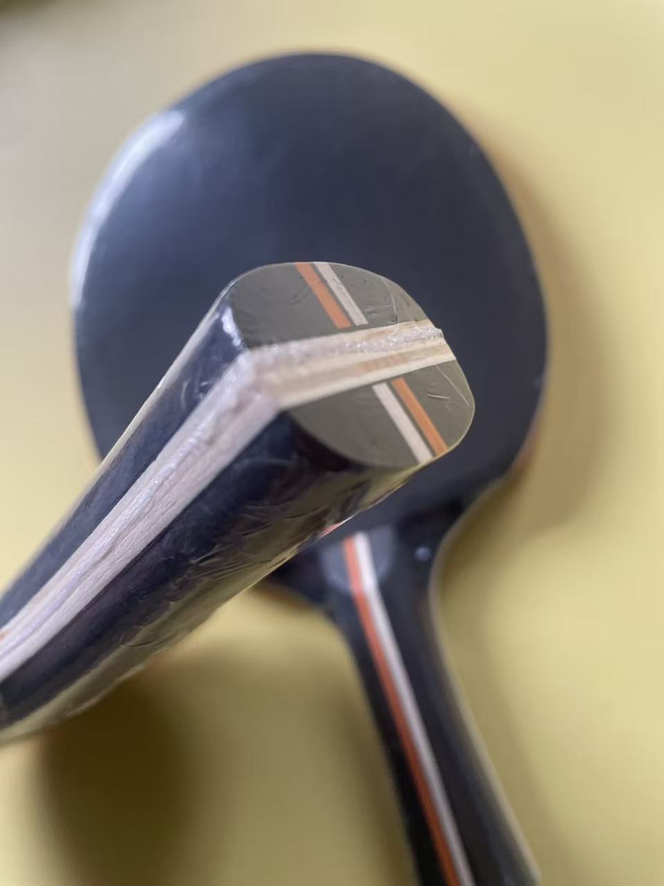 Replaceable rubber banboo table tennis racket