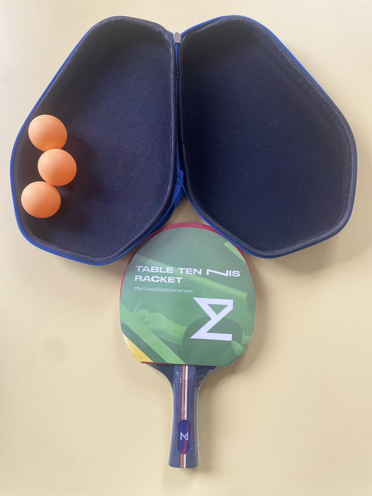 Replaceable rubber banboo table tennis racket
