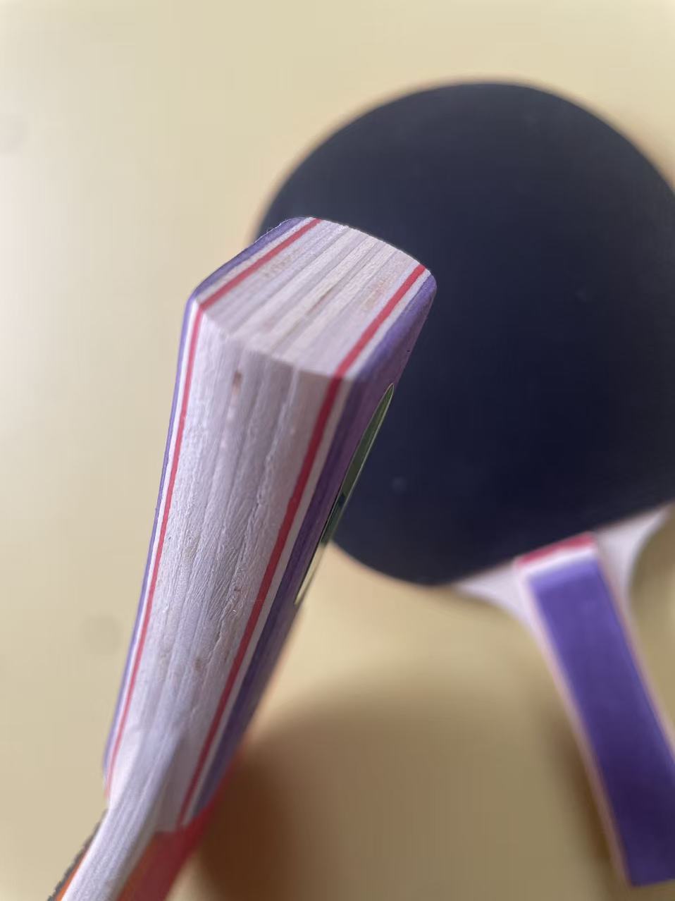 Replaceable rubber banboo table tennis racket