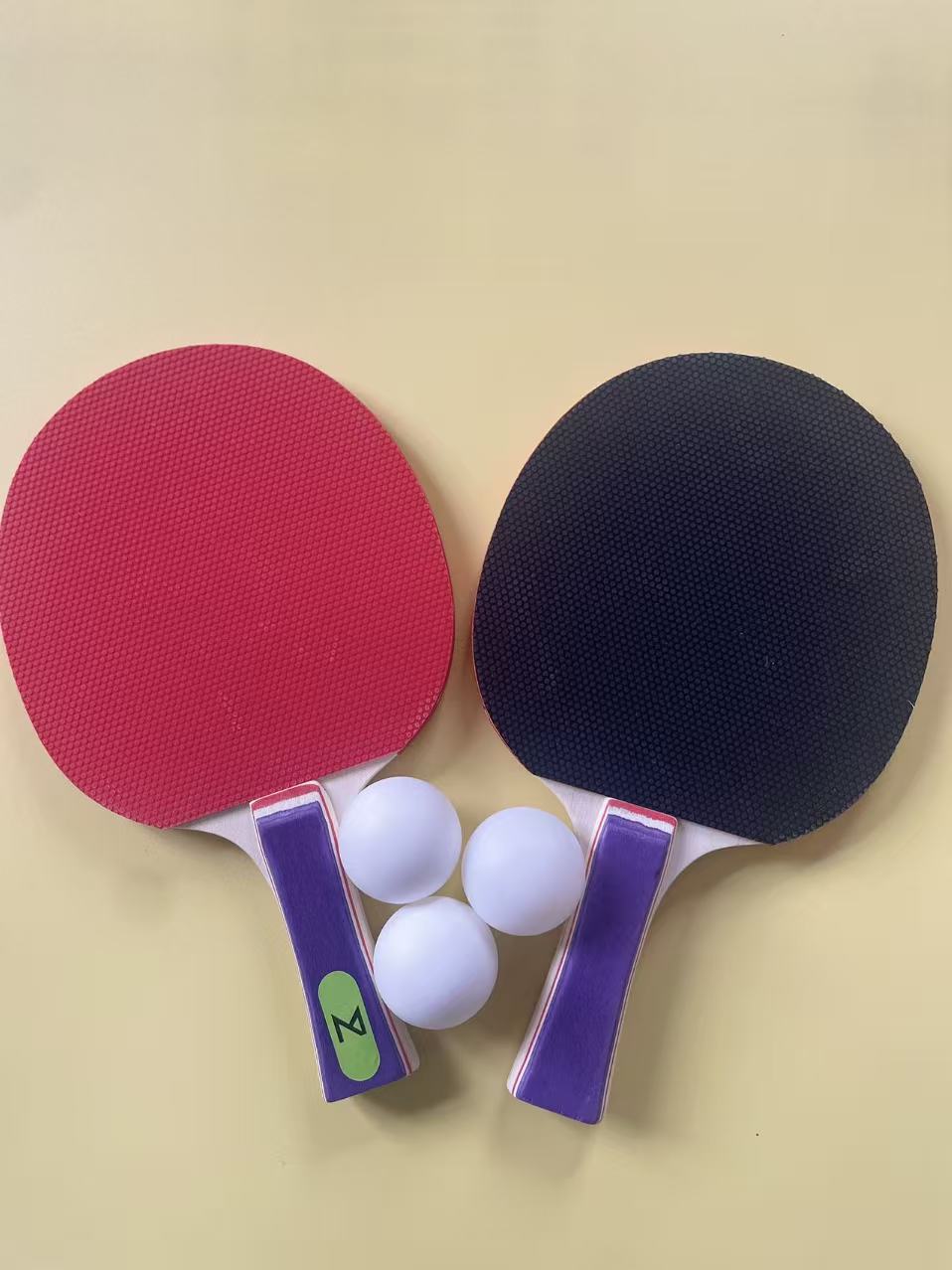 Replaceable rubber banboo table tennis racket