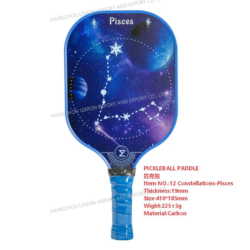 PICKLEBALL PADDLE 12 Constellations-Pisces 19mm