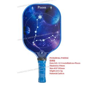 PICKLEBALL PADDLE 12 Constellations-Pisces 19mm