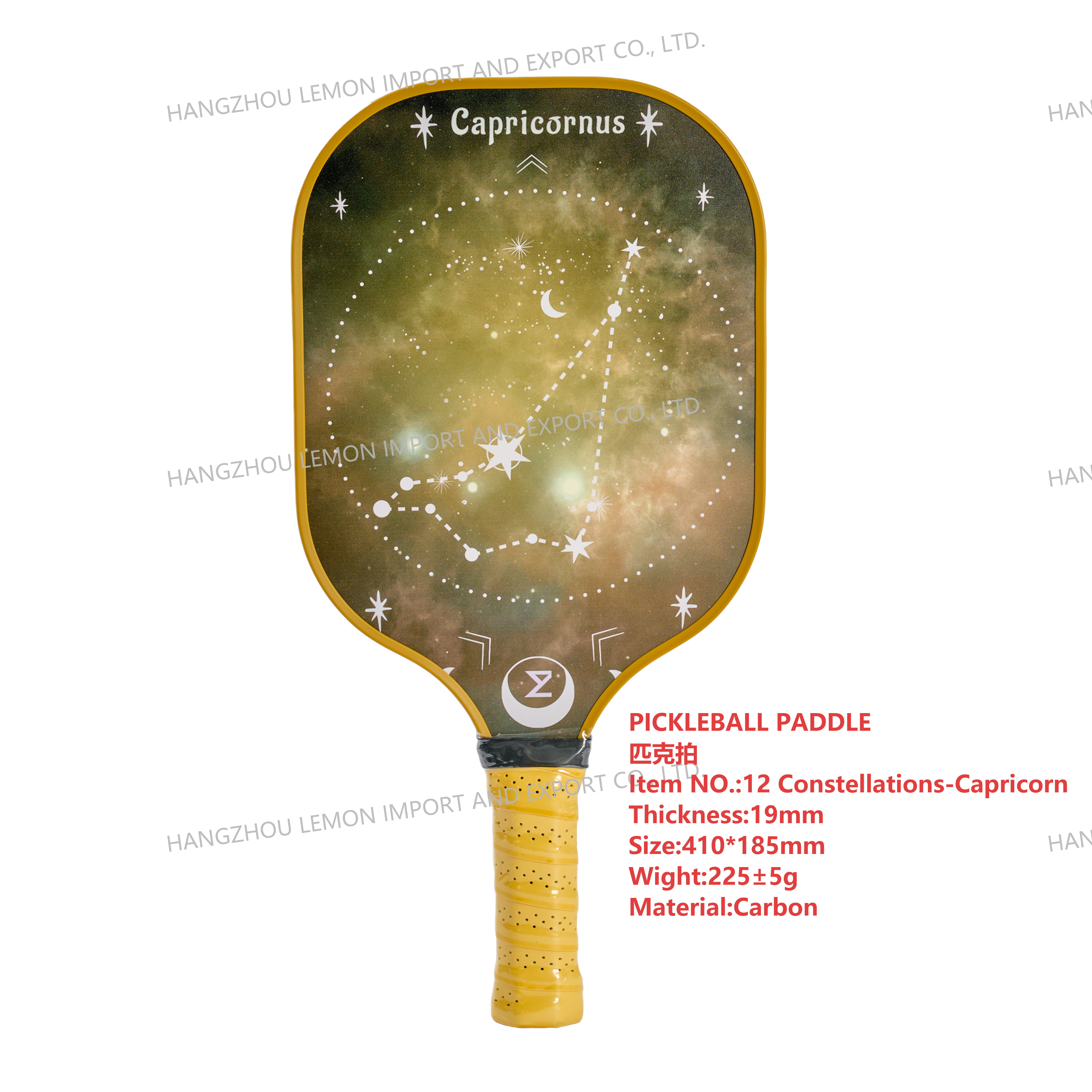 PICKLEBALL PADDLE 12 Constellations-Capricornus 19mm