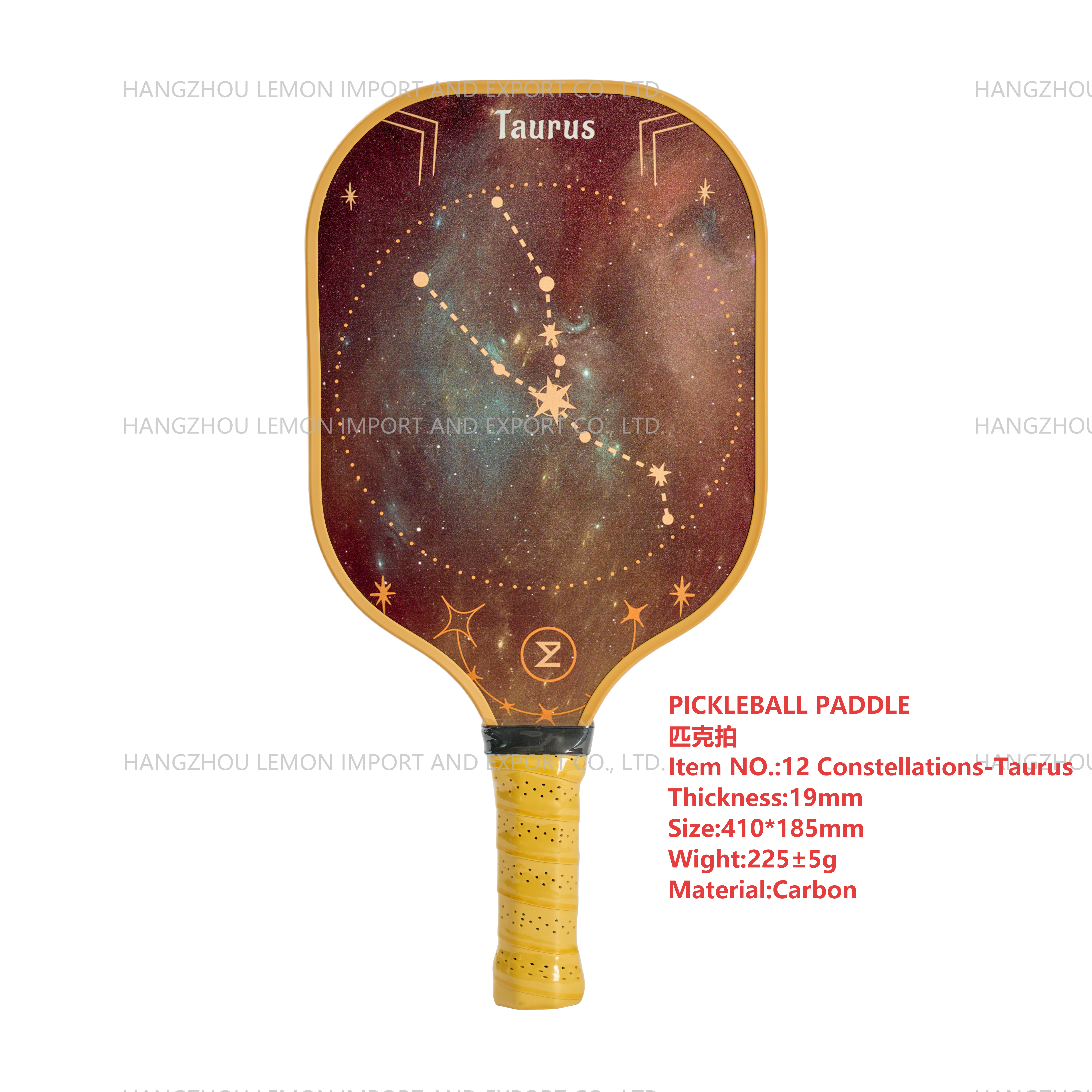 PICKLEBALL PADDLE 12 Constellations-Taurus 19mm