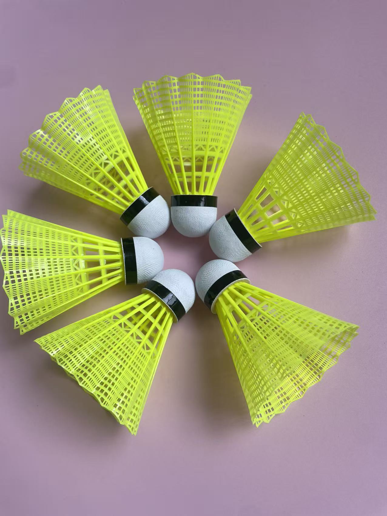 nylon shuttlecock with fiber cork head LM-210