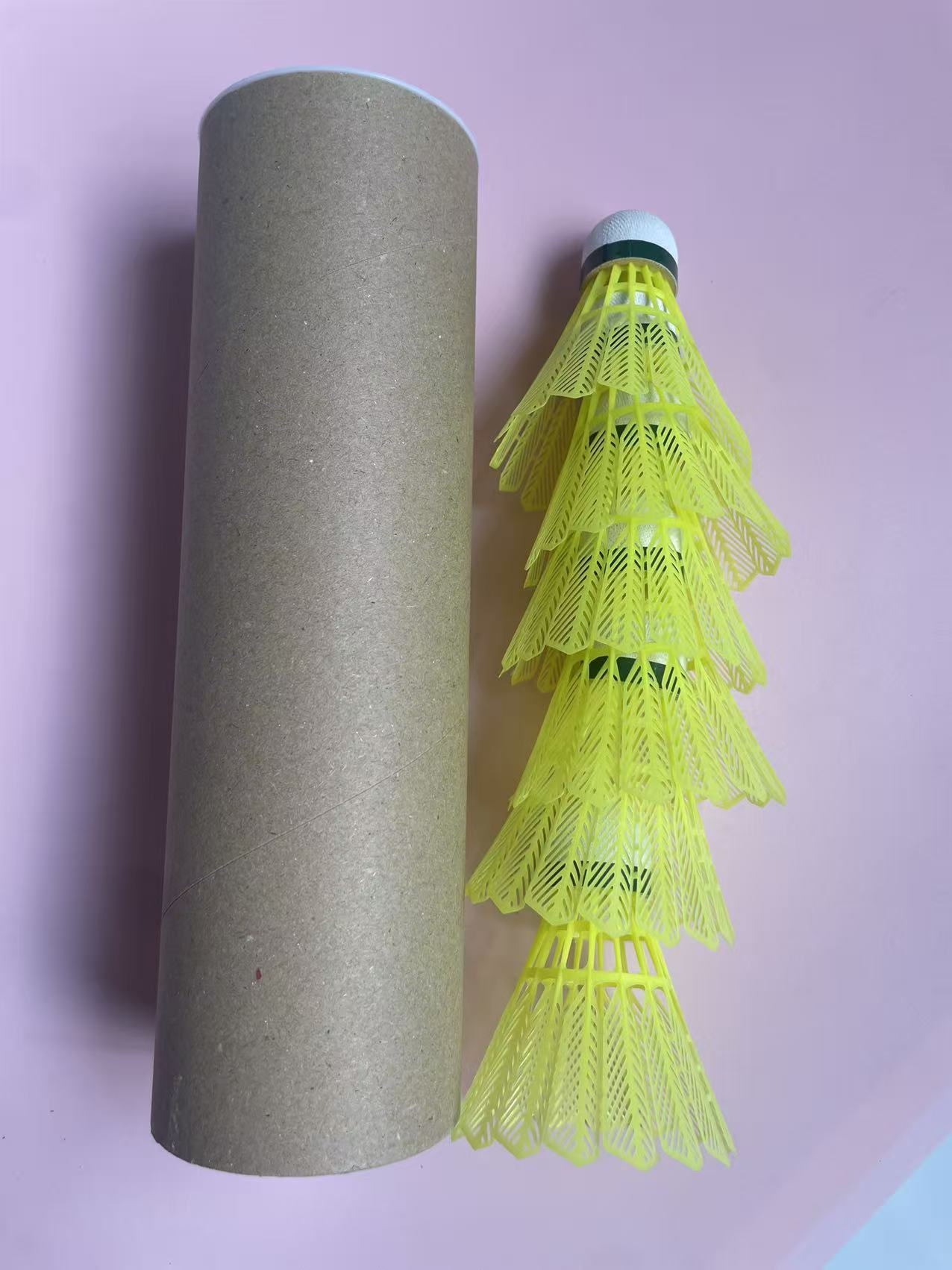 nylon shuttlecock with fiber cork head LM-220