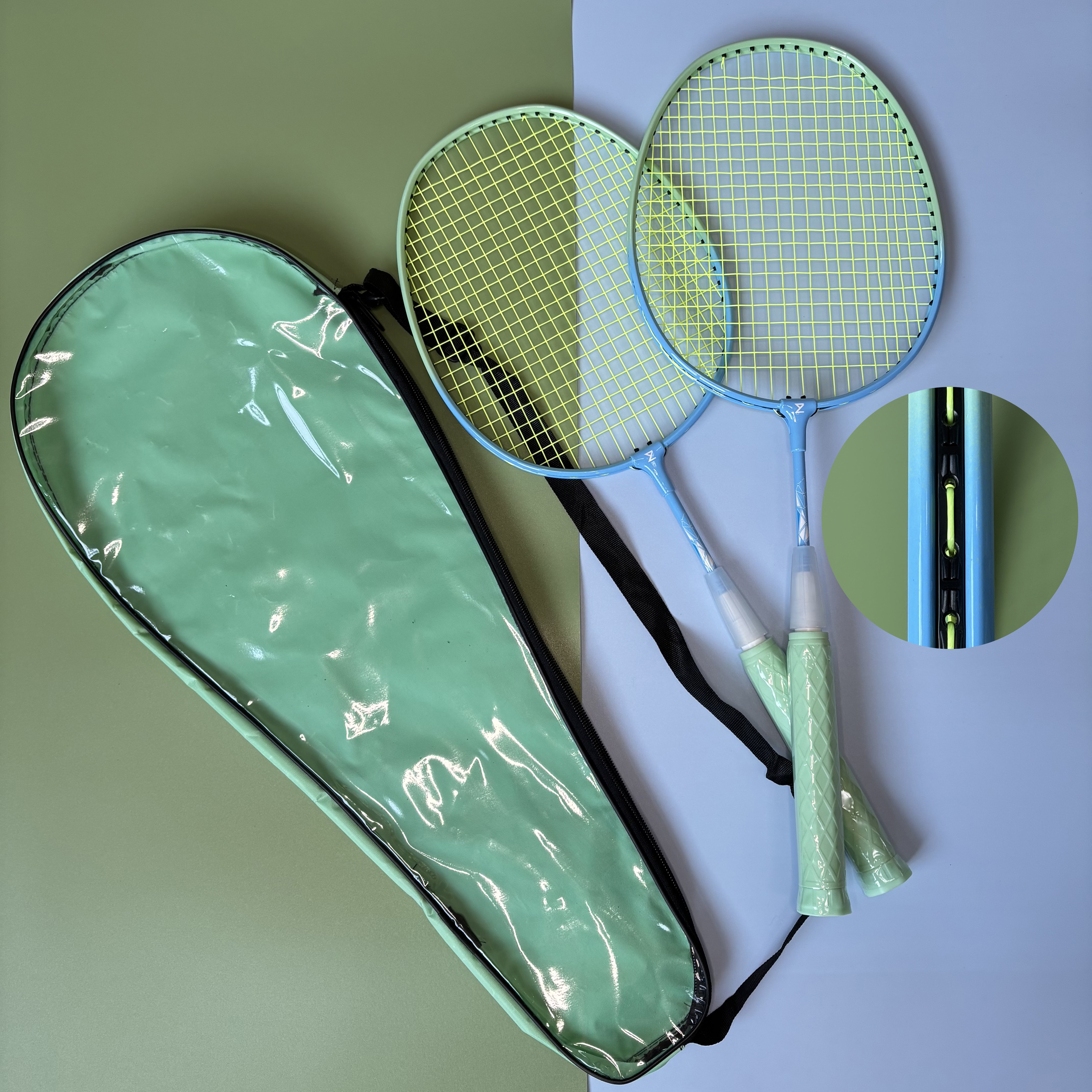 adjustable badminton racket JIN CHAN 22 12mm wide body