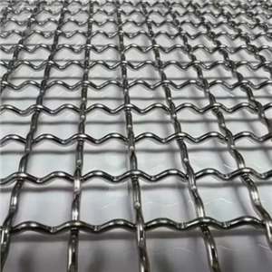 Mesh wire crimped
