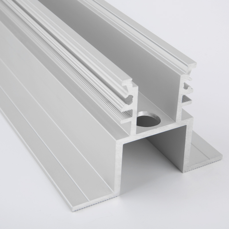 Recessed inground glass+steel+ aluminum profile for drive over