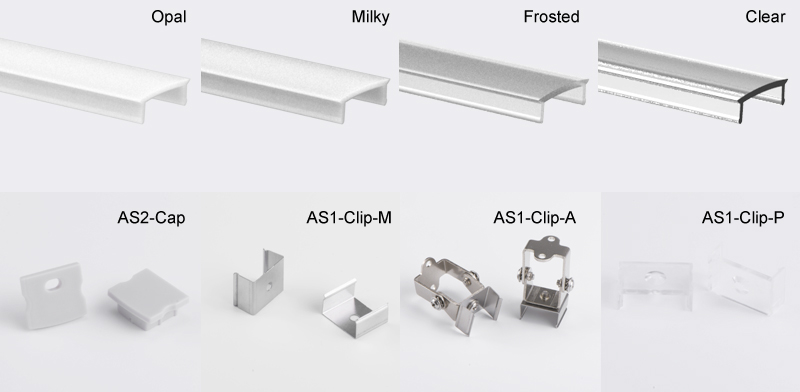 Square Aluminium LED Profile for LED Strip