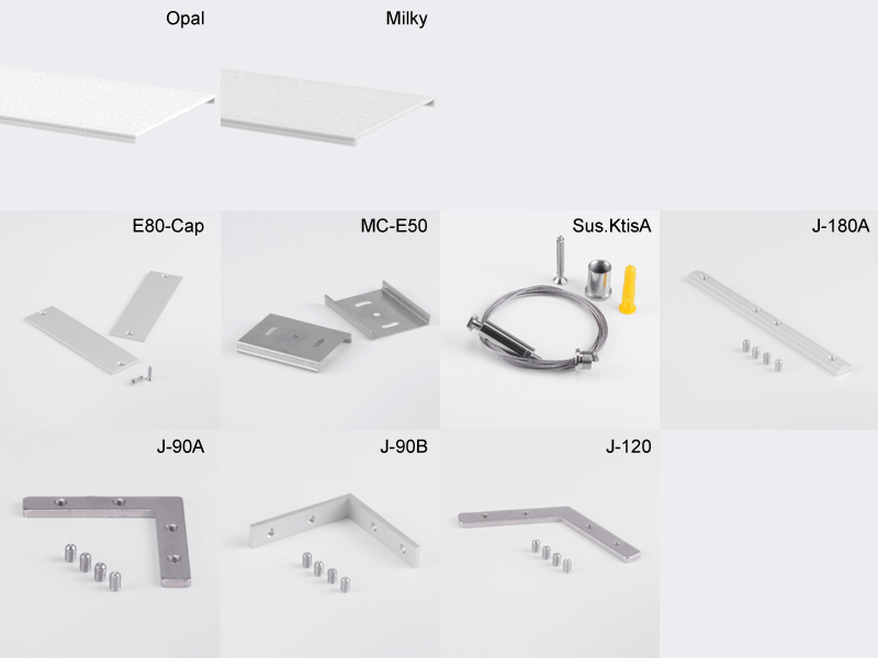 Slim but wide surface led profile extrusion
