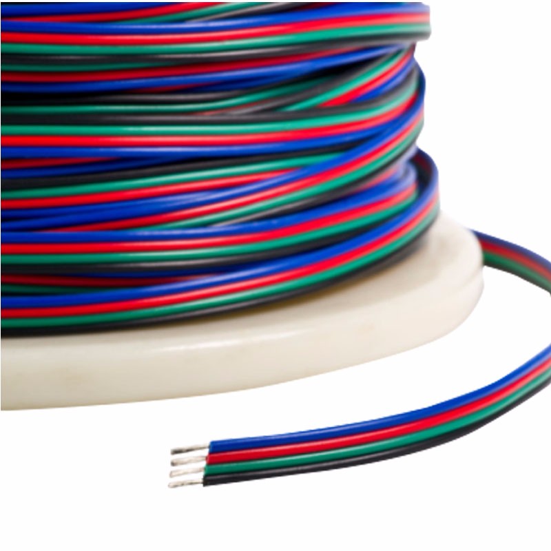Vier geleider RGB-voedingsdraad, RGB-4Wire