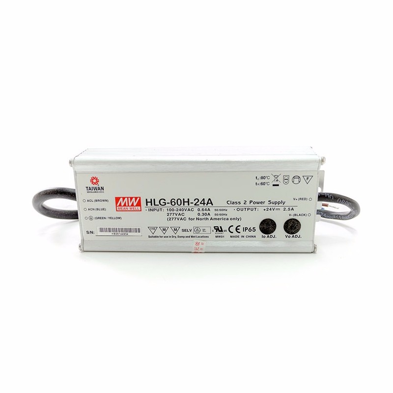 Mean Well HLG-serie CV / CC-voeding 40 ~ 600W