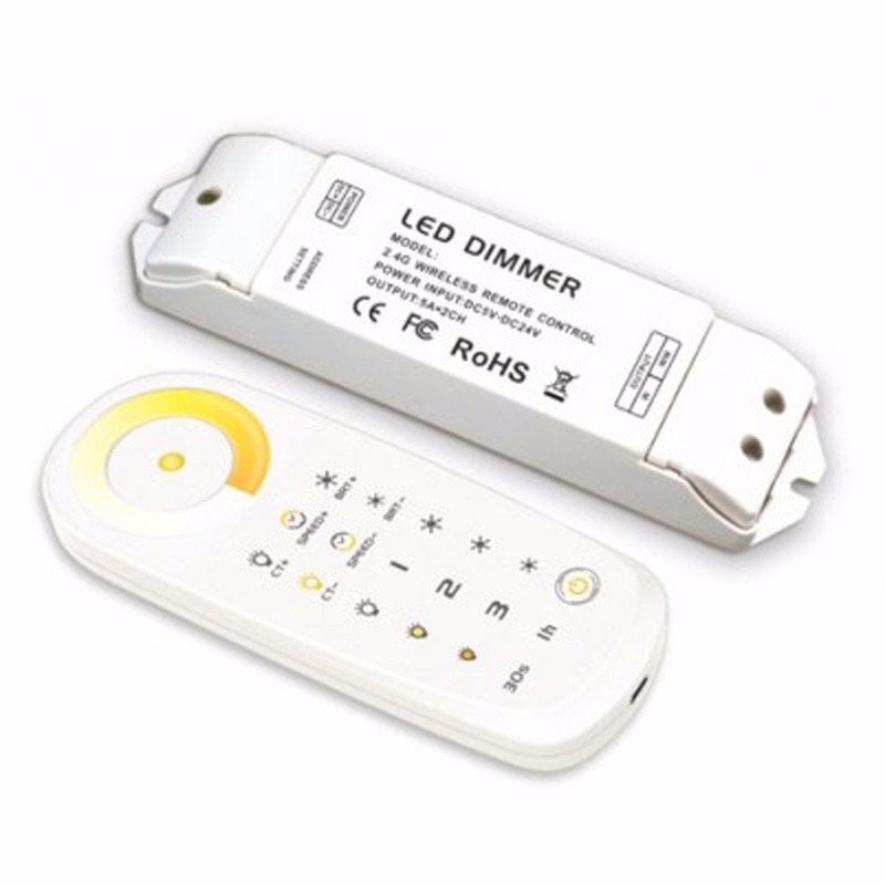 Remote & Receiver For Colour Temp Adjustable LED Strip