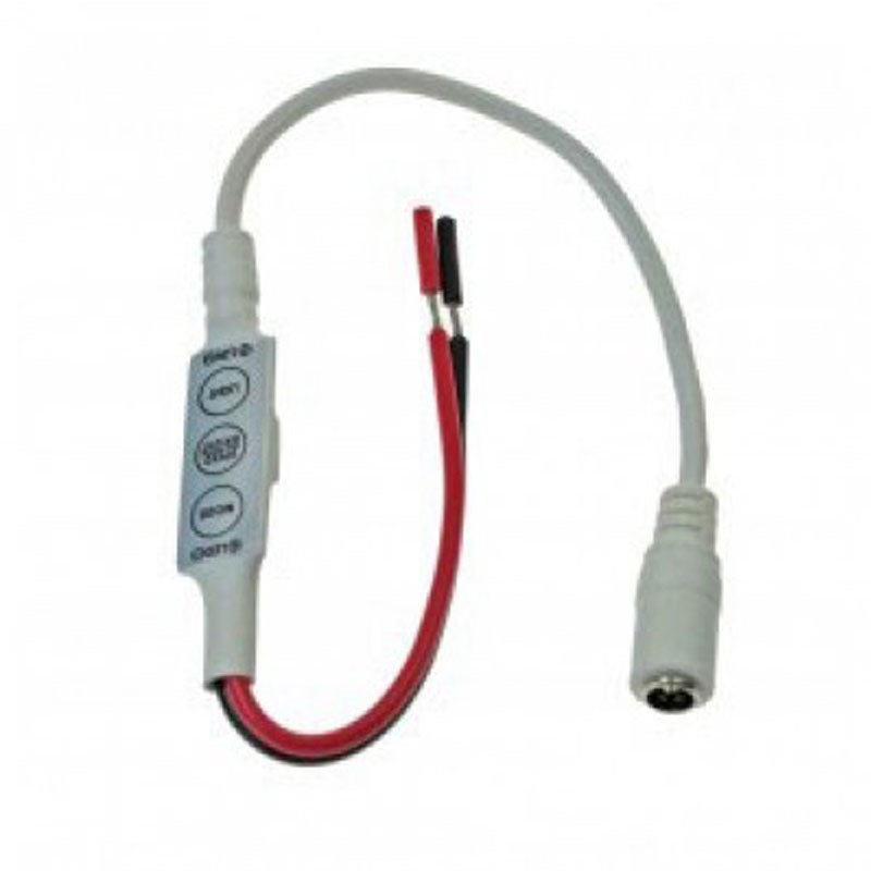 Controlador intermitente y atenuador para tiras LED de un solo color