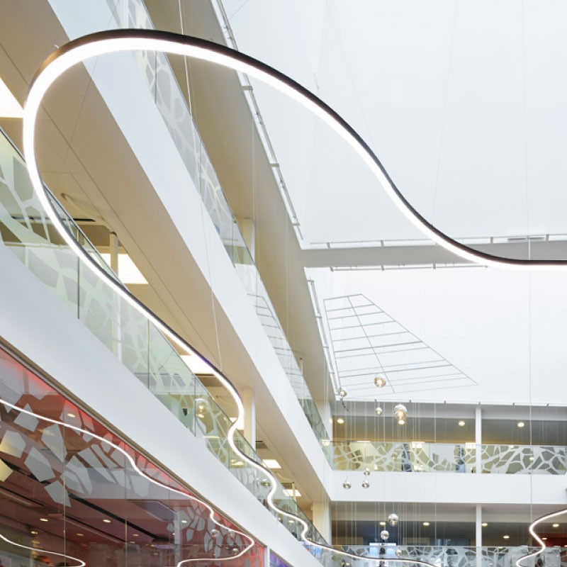 Perfil curvo LED personalizado C35N 35mm